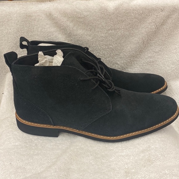 Stacy Adams Black Suede Slater Men’s Boots - Size 13M - Picture 1 of 11